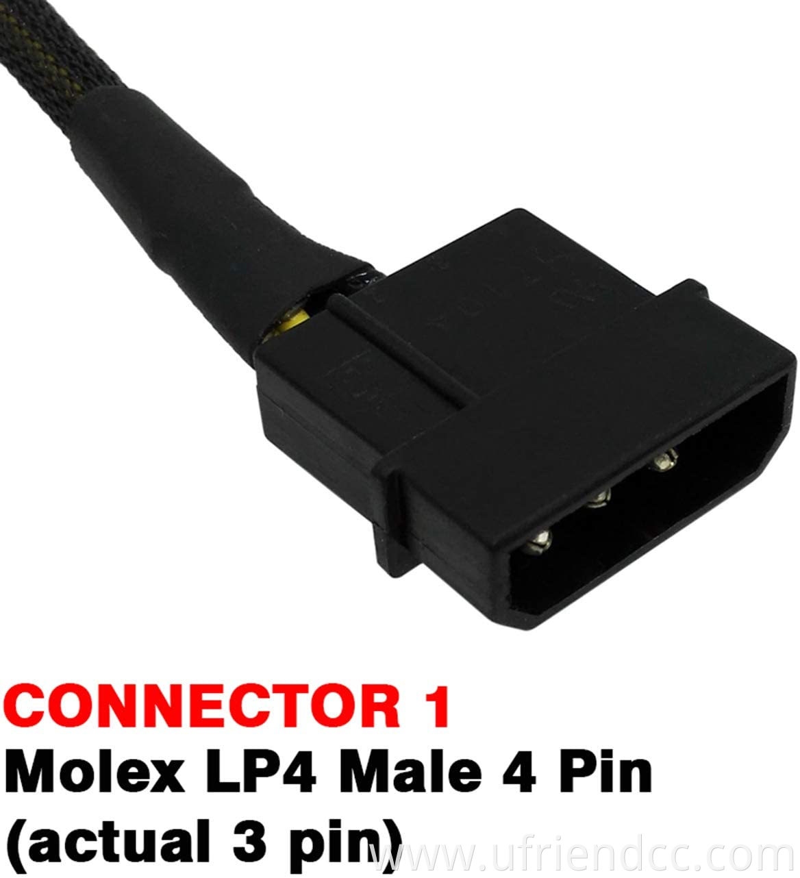 4 Pin Molex IDE Male to Female Extension Adapter Cable
